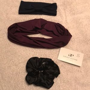 Irregular- Stretch Headbands and scrunch’s Set